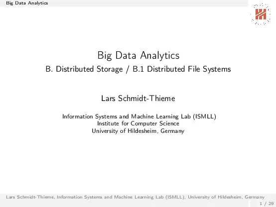 Distributed filesystems (03) (Hệ thống tệp phân tán)