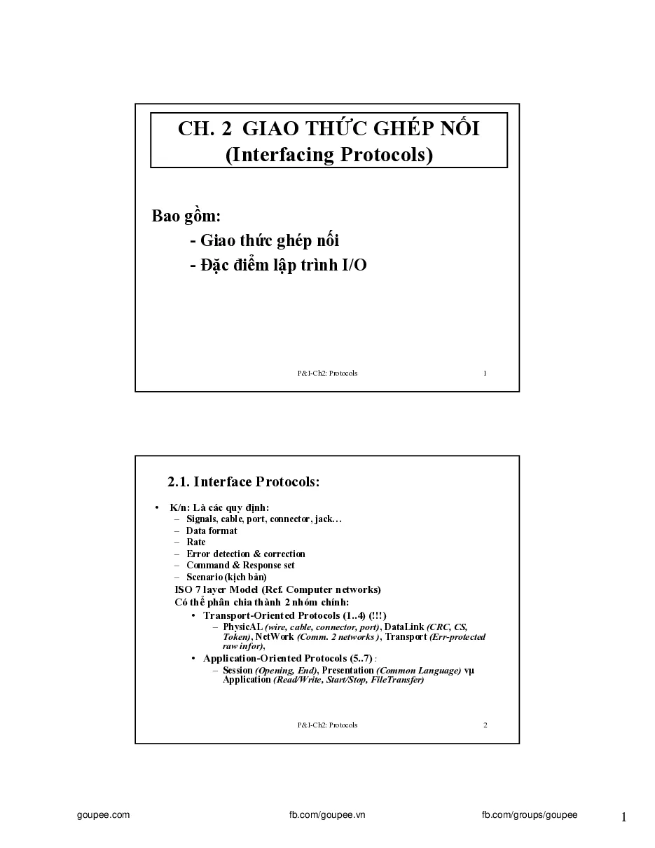 Slide Kỹ thuật ghép nối máy tính (Chương 2) - HUST. GV. Bùi Quốc Anh