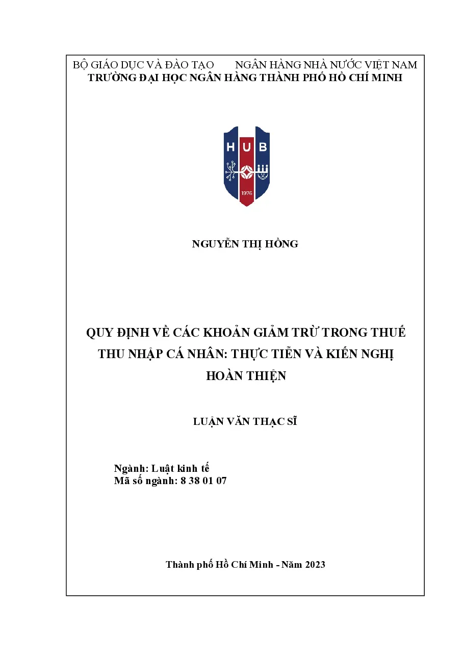 [LV thạc sĩ] Kết quả nghiên cứu của đề tài đã hệ thống hóa các cơ sở lý thuyết, kinh - TG.Nguyễn Thị Hồng