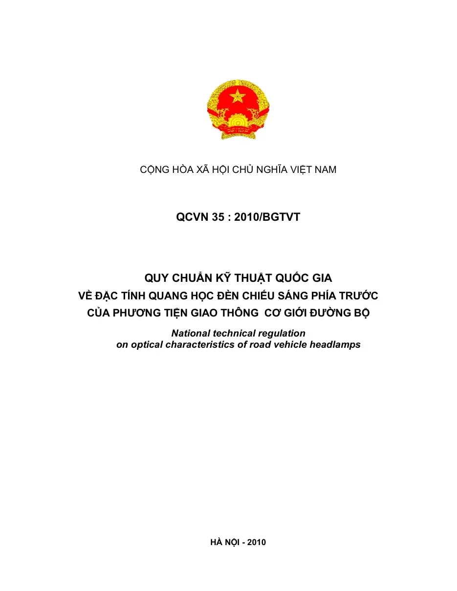 Qcvn 35 : 2010/BGTVT - Cục Đăng kiểm Việt Nam