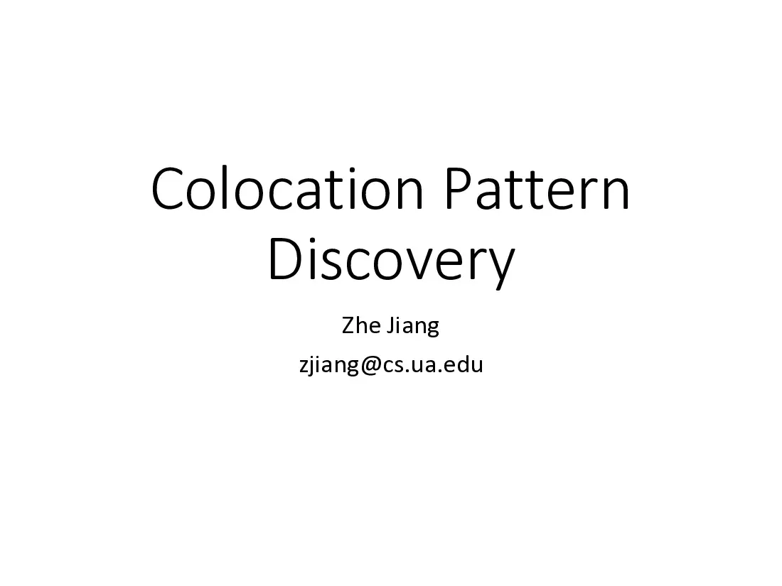 Colocation 2 (Khám phá mẫu colocation trong dữ liệu không gian) - Zhe Jiang