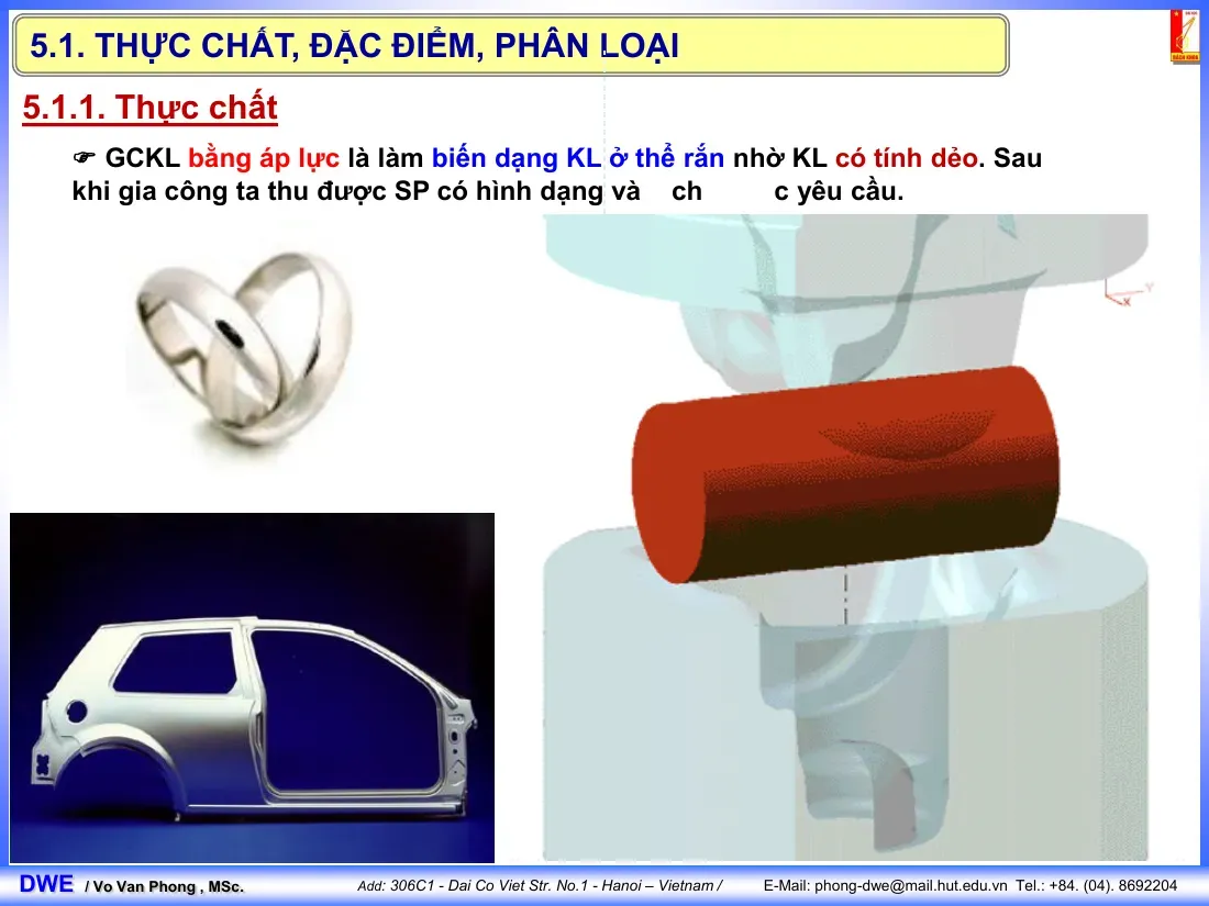 Gia công áp lực (Bài 5) - Võ Văn Phong