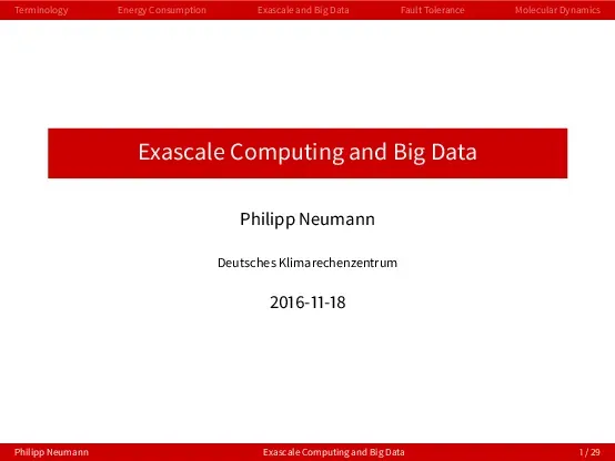 Neumann (mối quan hệ giữa Exascale Computing và Big Data) - Philipp Neumann