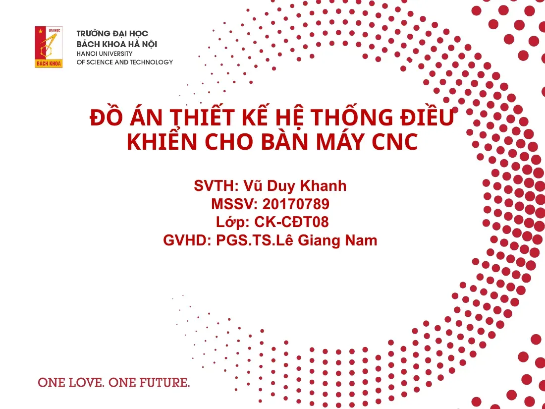[Đồ án] Thiết kế hệ thống điều khiển cho bàn máy CNC - TG.Vũ Duy Khanh