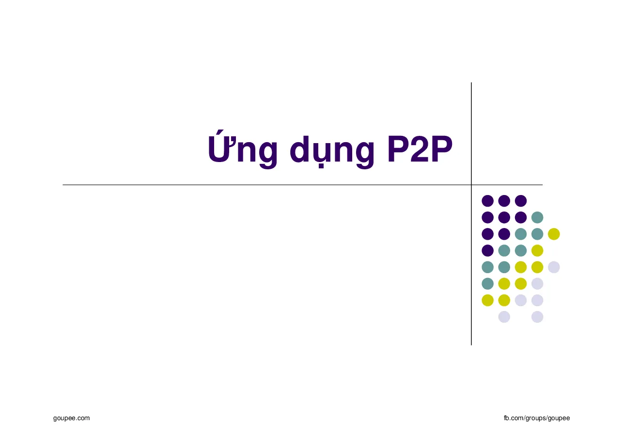 Nhập môn mạng máy tính - C7.3.P2P (HUST) GV. Ngô Hồng Sơn