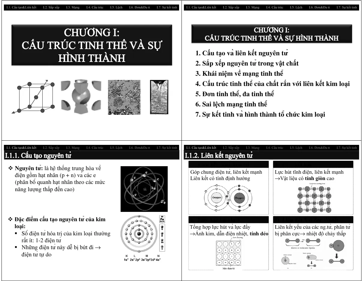 Cấu trúc tinh thể và sự hình thành (C1)