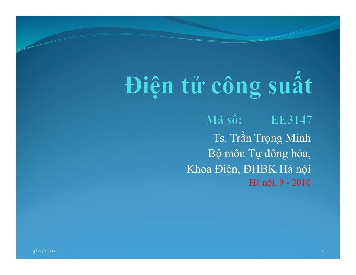 Điện tử công suất BBDxungapDC (7.2) - Trần Trọng Minh