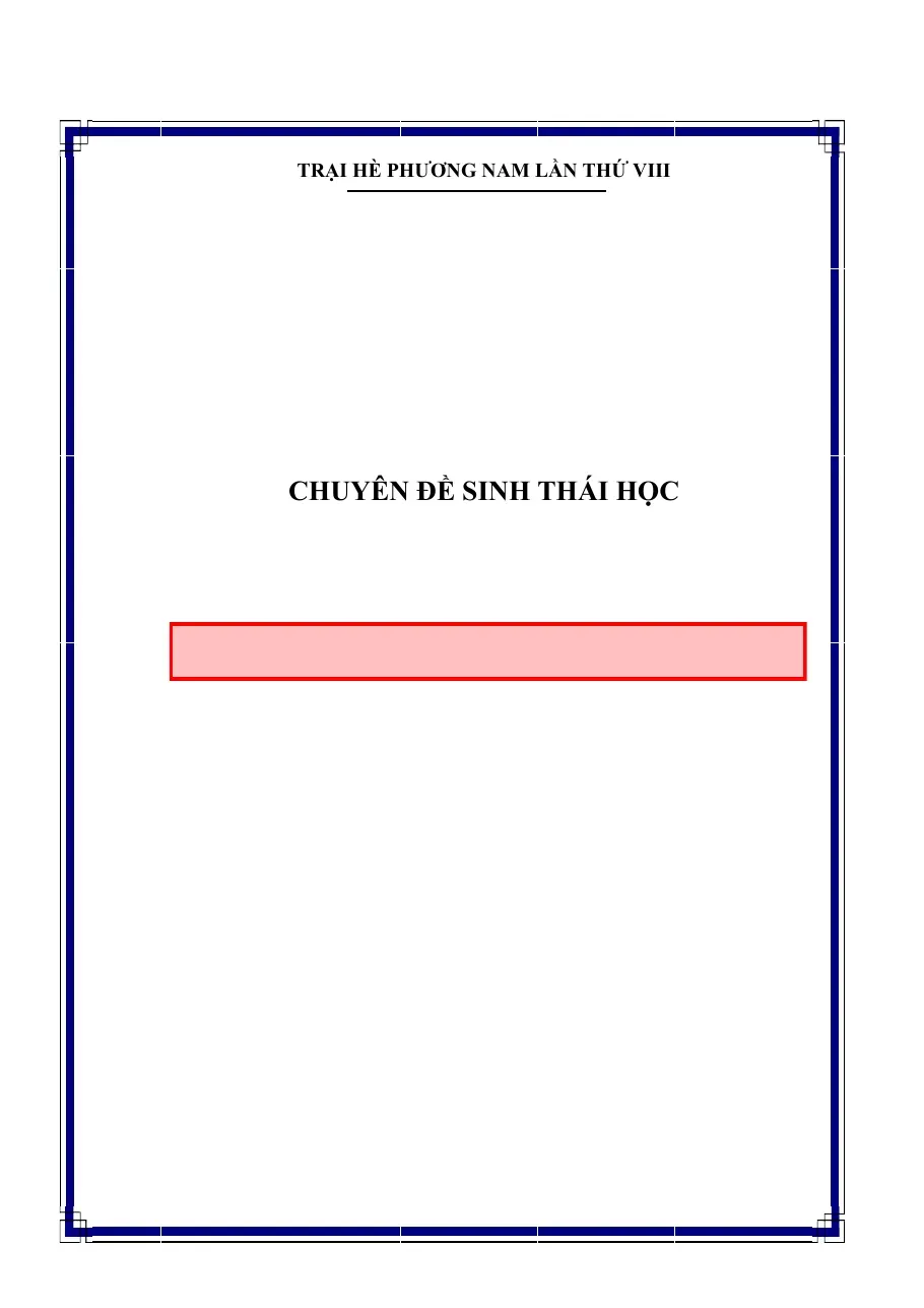 [Chuyên đề] Si 20 - TG.Nhóm giáo viên Sinh học