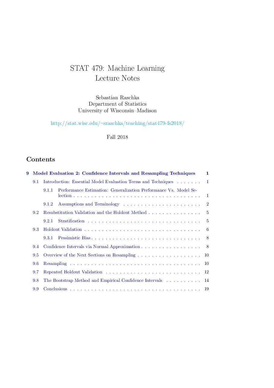 Eval ci notes (09) (Đánh giá mô hình, khoảng tin cậy và kỹ thuật resampling) - Sebastian Raschka