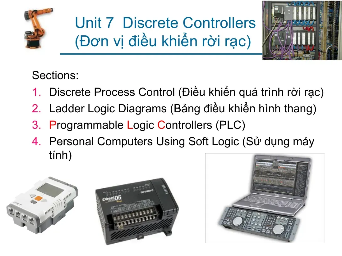 Unit 7 Discrete Controllers (Unit 7) (Có đáp án)