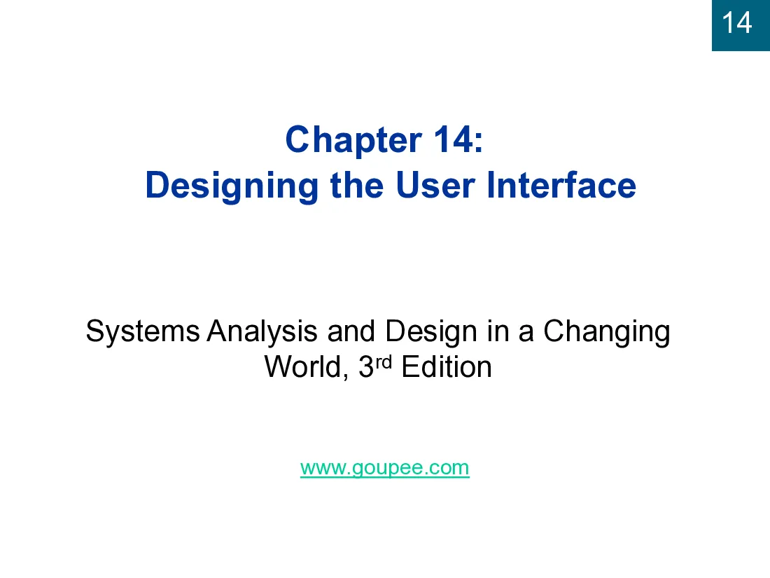 Slide Xây dựng ứng dụng hệ thống thông tin - Chapter 14