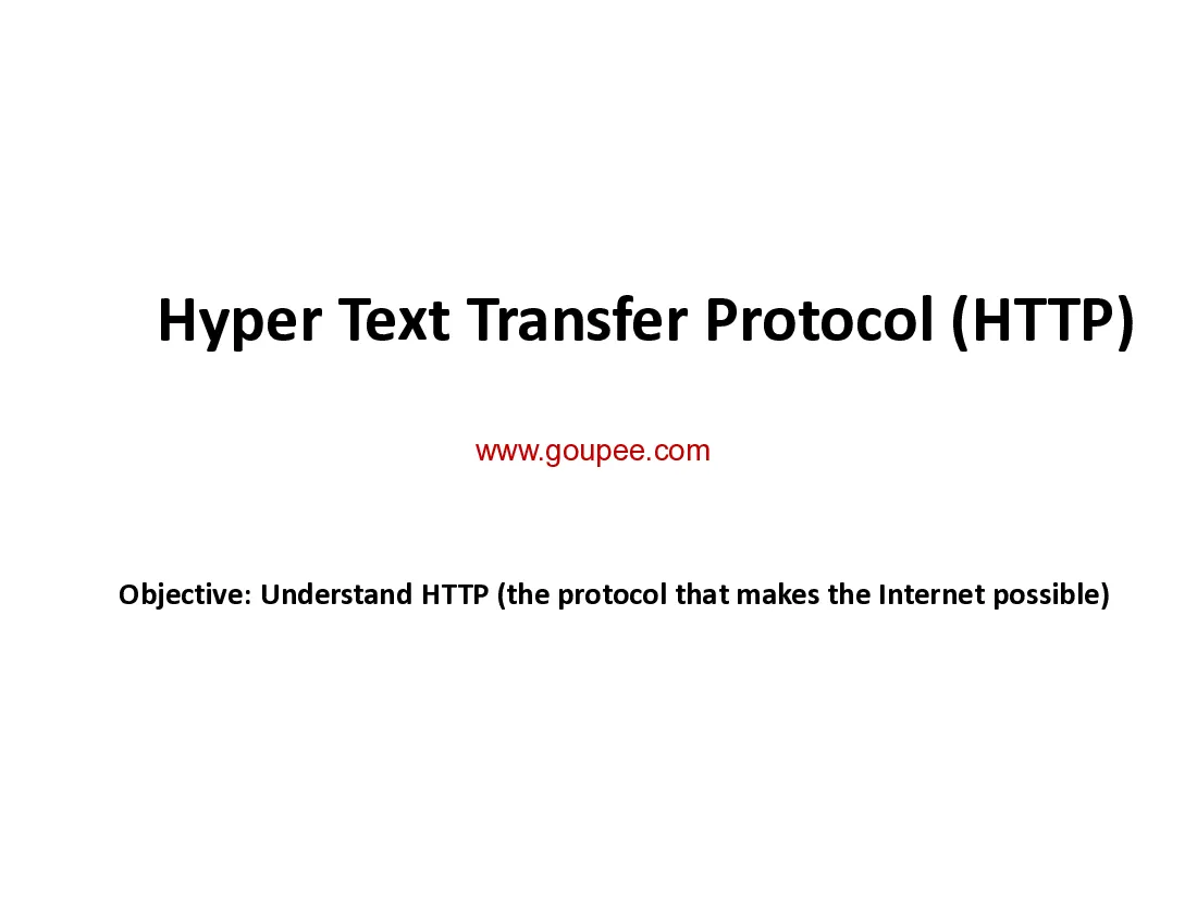 Bài giảng Web thế hệ mới - Chương 11 http basic