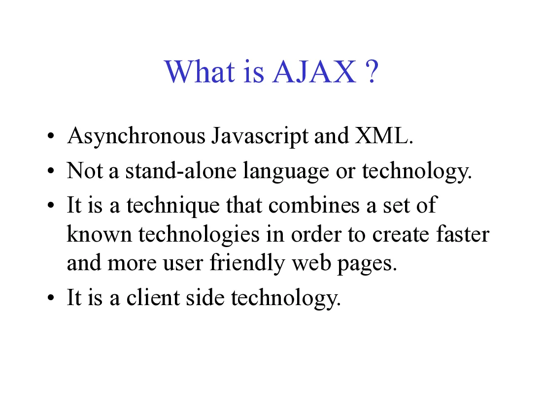 Slide Web thế hệ mới - Chapter 2.3 ajax