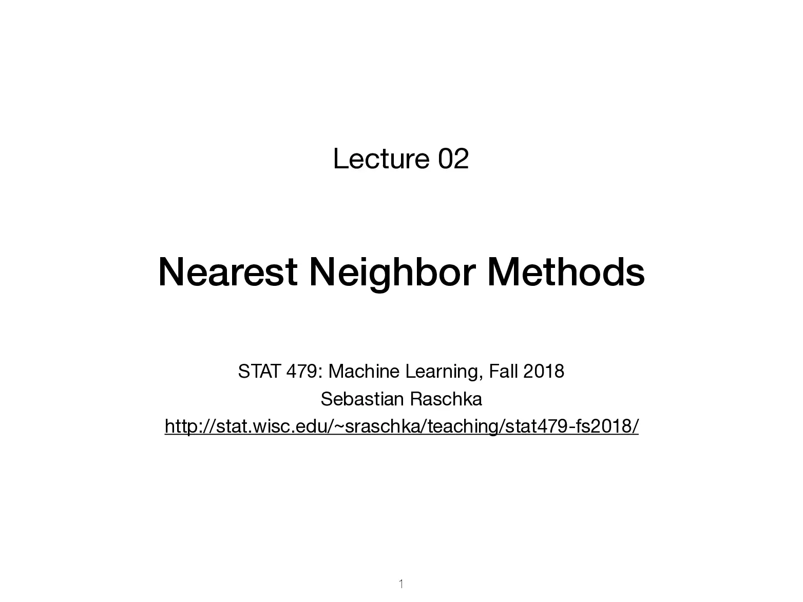 Knn slides (02) (Phương pháp Nearest Neighbor trong học máy) - Sebastian Raschka