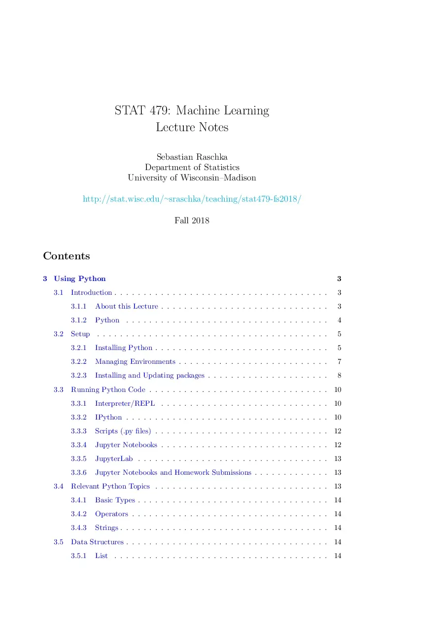 Python notes (03) (Tổng quan về ngôn ngữ lập trình Python) - Sebastian Raschk