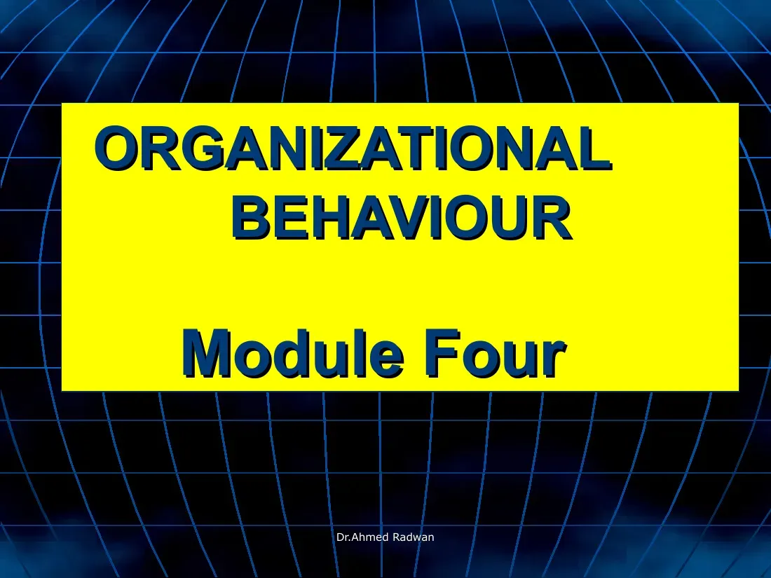 Organization’s performance appraisal system (Module 4 update) (Hệ thống đánh giá hiệu suất nhân viên) - EBS - Dr.Ahmed Radwan
