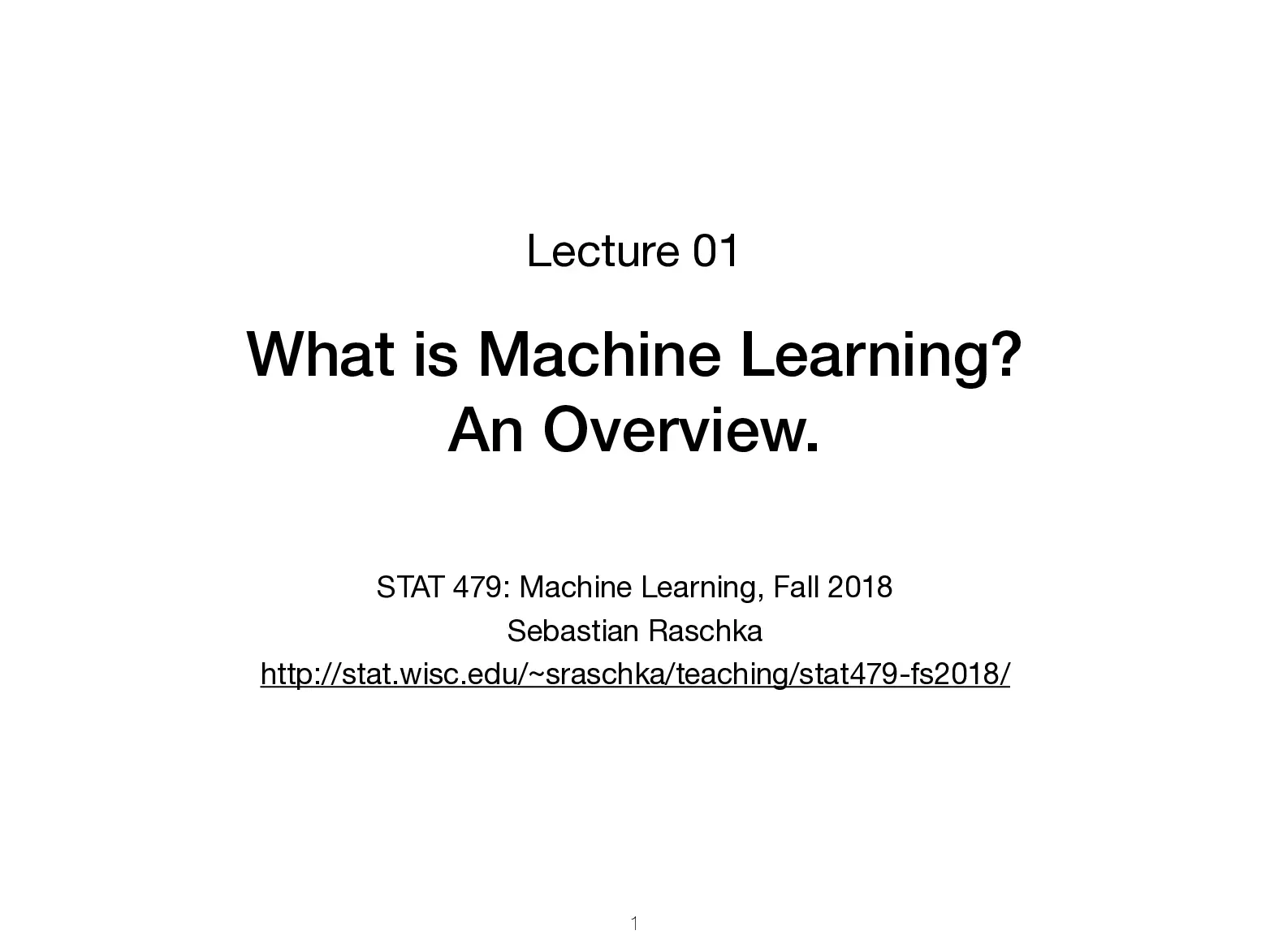 ML overview slides (01) (Lịch sử phát triển của Máy học) - Sebastian Raschka