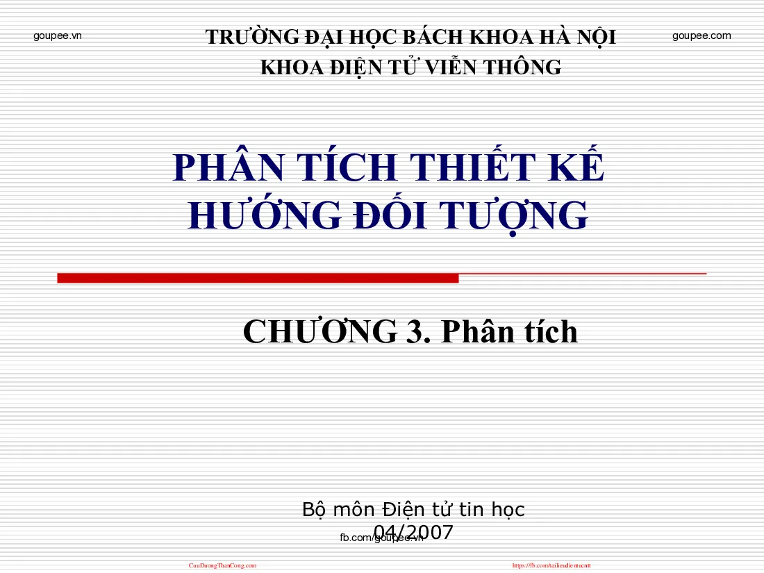 Phân tích thiết kế hướng đối tượng - Chương 3.4 (HUST) GV.Phạm Ngọc Nam
