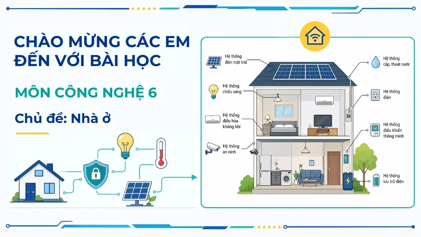 Bài giảng Công nghệ lớp 6 - Ngôi nhà thông minh (Bài 3)
